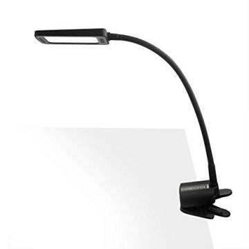 A picture of an LED clamp light for desks.